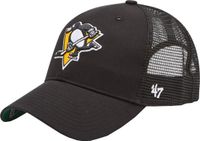 47 Brand NHL Pittsburgh Penguins Branson MVP Trucker Cap Zwart Heren
