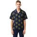 LACOSTE T-shirt Geweven, marine/geel/zwart
