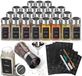 Set de pots à épices avec moulins - 24 pièces - Inox - Carré - Hermétique - 120 ml