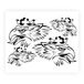 4R Quattroerre.it 1090 stickerset voor Scania vrachtwagen zwart 50 x 35 cm