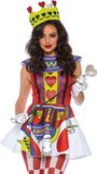 Leg Avenue Card Queen Costume - M - Multicolours