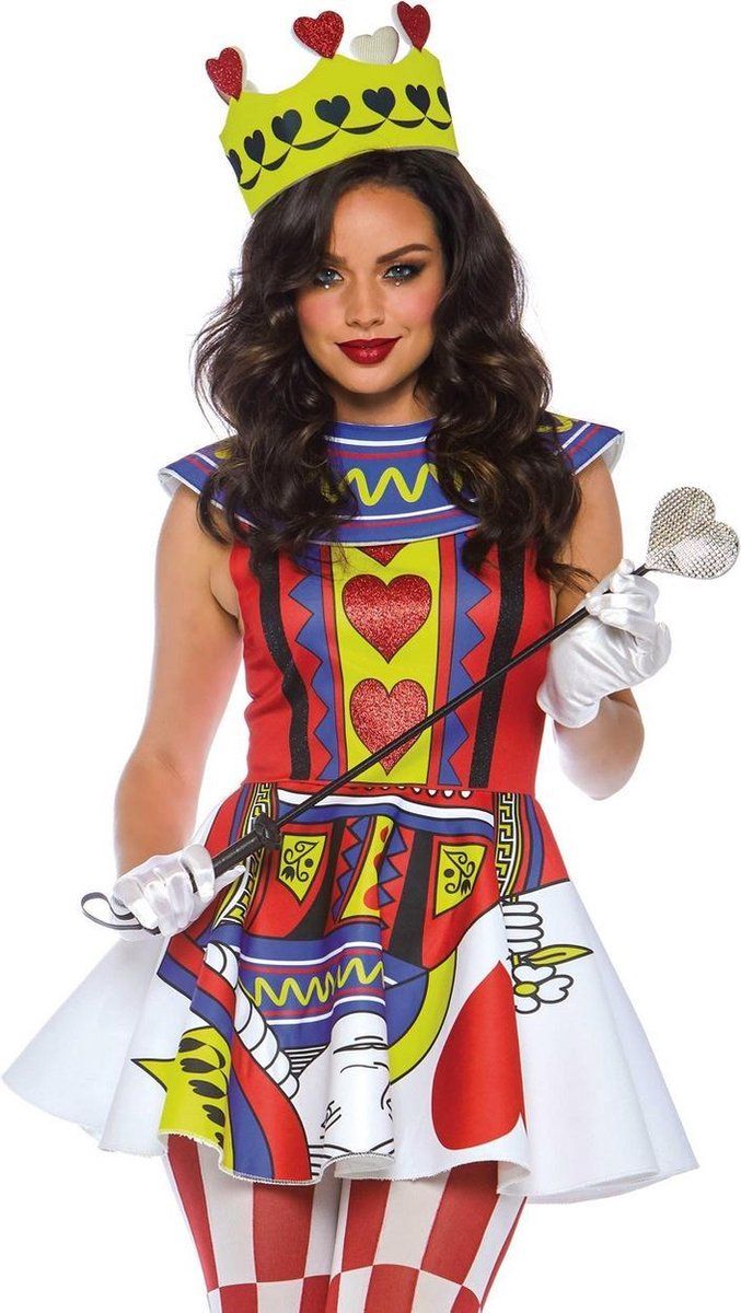 Leg Avenue Card Queen Costume - M - Multicolours