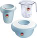 Westmark 2,5L bol + fouet + verre mesureur, bleu, set de pâtisserie, lot promotionnel, WP0310AO