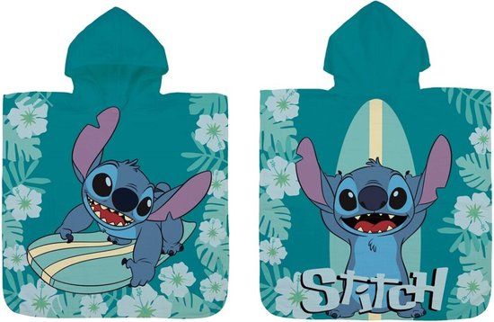 Disney Lilo & Stitch Poncho met capuchon - Unisex - One size - Multi Colour