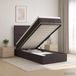 vidaXL Ottoman bed met matras Donkerbruin 90 x 190 cm Stof