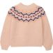 s.Oliver gebreide trui met print - beige
