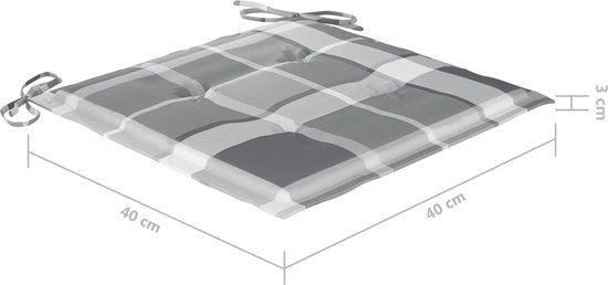 vidaXL Tuinstoelen 6 st inklapbaar met kussens massief acaciahout