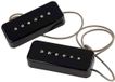 Lollar 10301-111511 Set de deux micros P-90 Soapbar Single Coil - manche et chevalet, noir
