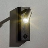 TK Lighting LED wandlamp Enzo hoekig met schakelaar, zwart