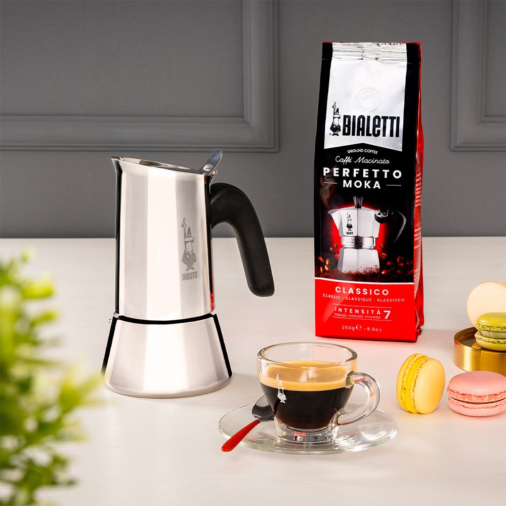 Bialetti Venus Moka Pot - 10 Cups - Stainless Steel - Silver