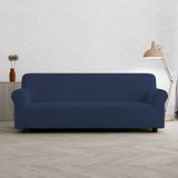 Italian Bed Linen Bankdeken, bi-elastisch, PRETTY, donkerblauw, 3-zits