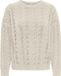 Onlelly ONLY - ONLELLY LS O-NECK CC KNT - Gebreide trui - Polyester - Maat L - Ecru