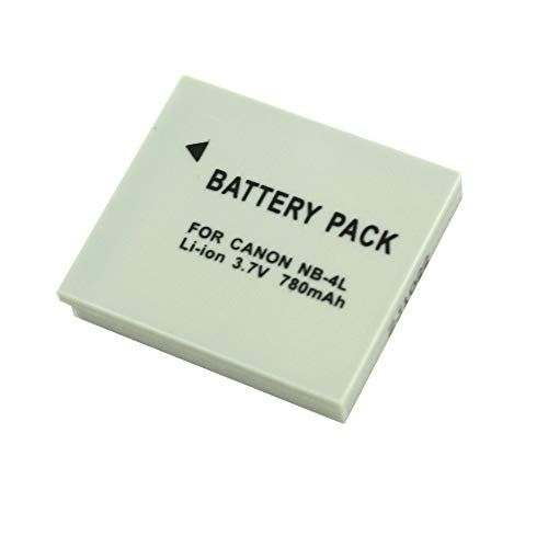 SilverHT NANOHOOP 40004 - Camera's voor Canon NB4L accu 780 mAh, wit