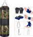 Wan GmbH Set de sacs de boxe pour Adultes, sac de sable Heavy Duty, boxe, sac de boxe suspendu, sac de boxe, sac de frappe avec gants, chaîne, crochets de plafond (non Fourni)