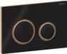 Geberit Sigma21 Bedieningsplaat - 2-toets - Rood Goud / Zwart
