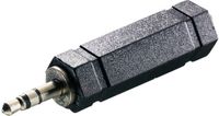 SpeaKa Professional SP-7869824 Jackplug Audio Adapter [1x Jackplug male 3,5 mm - 1x Jackplug female 6,3 mm] Zwart