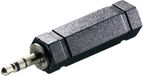SpeaKa Professional SP-7869824 Jackplug Audio Adapter [1x Jackplug male 3,5 mm - 1x Jackplug female 6,3 mm] Zwart