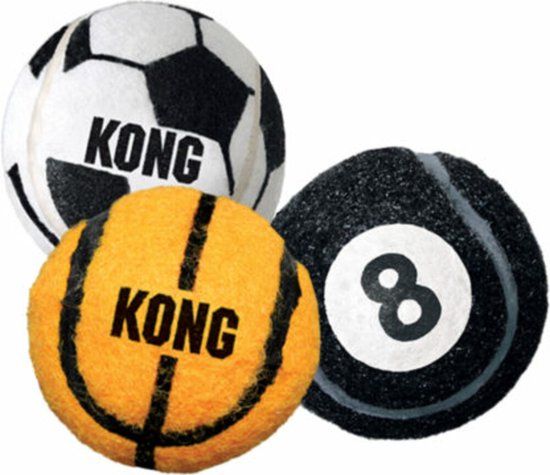 Kong Sport Ball - Hondenspeelgoed - Rubber - Multi - M - 1 stuk(s)