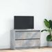Maison Exclusive - meuble TV aspect béton, gris, 80x35x54 cm, fabriqué en panneau de fibres de bois
