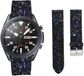 Strap-it Leren glitter bandje - geschikt voor Samsung Galaxy Watch 3 45mm / Galaxy Watch 1 46mm / Gear S3 Classic & Frontier - zwart