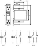 Finder 20.21.8.008.4000 Stroomstootschakelaar DIN-rail 1x NO 8 V/AC 16 A 4000 VA