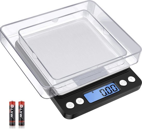 Bangosa Bangosa® Professionele Digitale precisie weegschaal 2kg x 0.1 gram/2000g - Keuken weegschaal - Zakweegschaal