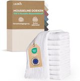 Laleni - Set van 30 Hydrofiele Doeken - Baby - 100% Katoen - 70x70 cm - Wit