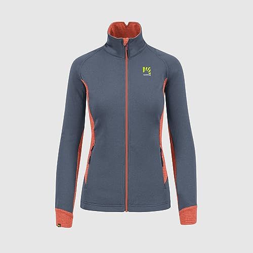 Karpos PIZZ.Evo W F-Z FL - Dames shirt met lange mouwen - vintage indigo/warm koraal - maat L