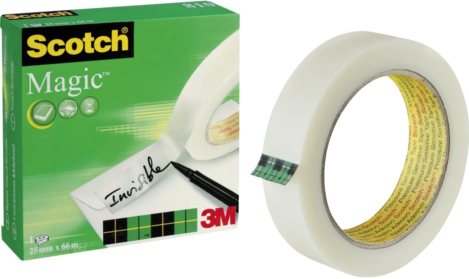 Scotch Magic - Kantoortape - wit - 25mm x 1 - FT510005679