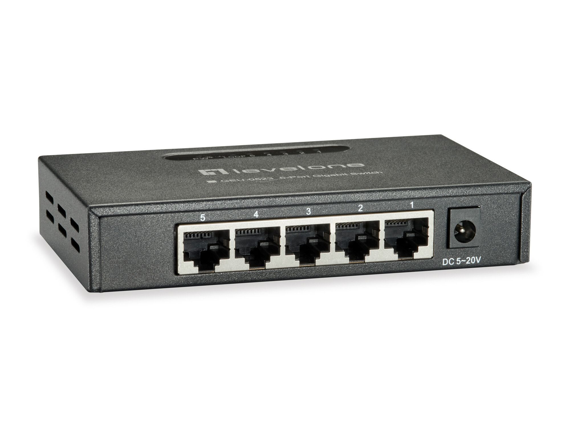 LevelOne GEU-0523 - Netwerk Switch - Zwart
