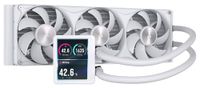 CORSAIR NAUTILUS II 360 RS LCD-Vloeistofkoeler voor CPU – Wit | 3.5" IPS LCD Schermo, AMD AM5/AM4, Meegeleverde RS 360 Unified Frame-Ventilatoren, Intel LGA 1954/1851/1700, PWM