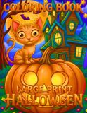 Large Print Halloween Coloring Book