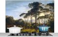 KitchenYeah Spatscherm keuken - Oude meesters - Italiaans landschap - 120x80 cm - Aluminium
