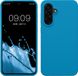 kwmobile hoesje geschikt voor Samsung Galaxy A56 5G - Hoesje met siliconen coating - Smartphone case in Caribisch blauw