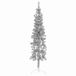 VidaXL Sapin de Noël artificiel demi-hauteur avec pied étroit 120 cm argenté