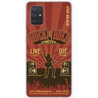 Samsung Galaxy A51 Rock and roll bedrukt siliconen hoesje
