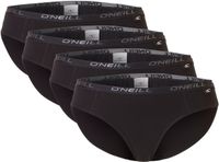 O'Neill Dames Bikini Slip 4-Pack Zwart - Maat S