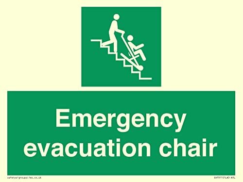 Viking Signs Emergency evacuatie stoel bord - 200x150mm - A5L