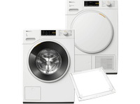 Miele Twa 520 Wp Ecospeed Wwa 120 Wcs Wasmachine & Droger Met Stapelkit Bundel