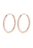Elli Oorbellen creolen kristallen basic verguld, Sterling zilver, kristal