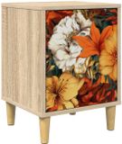 vidaXL Nachtkastje GENNEP Sonoma Eiken 36 x 33 x 50 cm Bewerkt hout