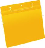 DURABLE documentenhoesjes, geel/transparant, liggend, 50 stuks