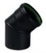 OPSINOX EMAILPEL tube de poêle à bois noir coude 45° (B04) noir Ø100mm