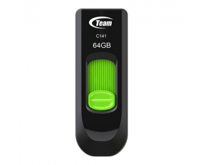 Team Group C145 USB-stick - 64GB - Zwart/Groen