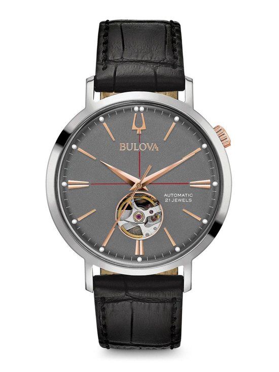 Bulova Aerojet Horloge 98A187 - Heren - Zwart - 41mm - Staal
