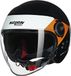 Nolan N21 Visor 06 Onirico 345 Zwart Wit Oranje Glossy Jethelm - Maat XL