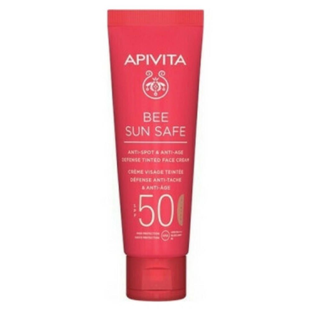 Apivita Bee Sun Anti-spot & Anti-age Defense Tinted Face Cream Spf50 50ml