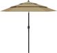 Maison Exclusive Parasol avec mât en aluminium, 3 couches, couleur taupe, 2,5 mètre