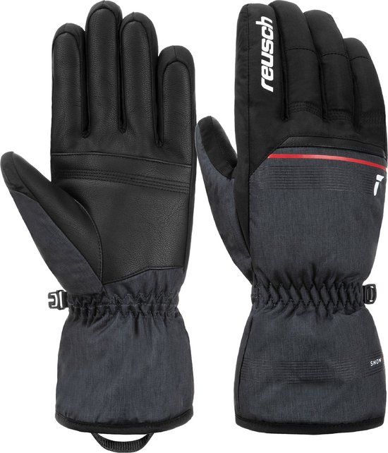 Reusch Snow King Fingerhandschoenen Unisex Grijs-Zwart Maat 8,5