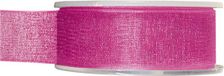 Merkloos Organza Sierlint - Fuchsia Roze - 2,5 cm x 20 meter